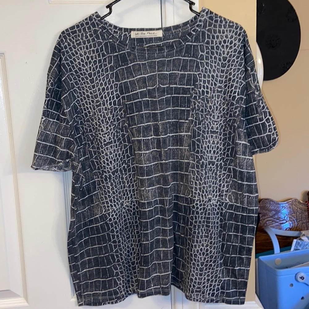 Free People We the Free Snakeskin Tee